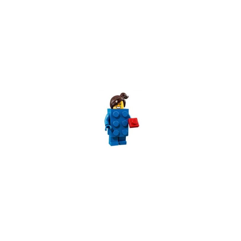 privado Aparecer basura Chica con disfraz de ladrillo LEGO - Galegory