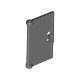 Door 1 x 2 x 3 with Vertical Handle, New Mold for Tabless Frames