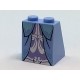 Slope 65 2 x 2 x 2 with Bottom Tube with Layered Dress, Ornate Light Blue Trim, Lavender Middle Panel with Silver Trim P...