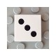 Tile 2 x 2 with 3 Black Dots Pattern