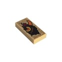 Tile 1 x 2 with Dark Tan Markings and Black Monster Head with Yellow Eye and Orange Horn Pattern (Nexo Knights Book of E...