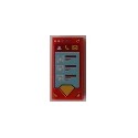 Tile 1 x 2 with Smartphone with Contact, Phone, Mail and Superman Logo Shape Pattern