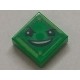 Tile 1 x 1 with Face with Raised Eyebrow and Fiendish Smile (Kryptomite) Pattern