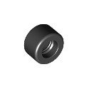 Tire 14mm D. x 9mm Smooth Small Wide Slick